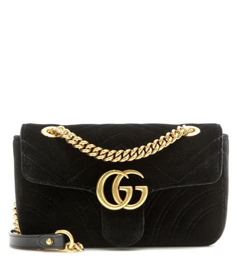 gucci black velvet mini gg marmont 2.0 bag|Gucci Marmont bag sale.